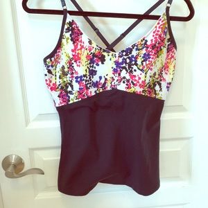 Tank with built in sports bra